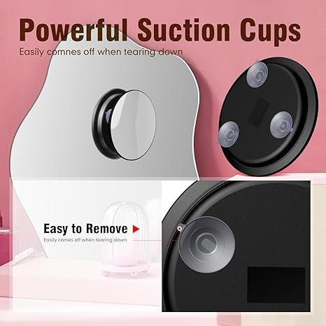 30X Magnifying Mirror with 3 Suction Cups