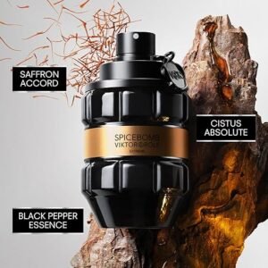 Viktor&Rolf – Spicebomb Extreme Eau de Parfum – Woody & Spicy – Cologne for Men – With Notes of Amber & Vanilla – 3 Fl Oz