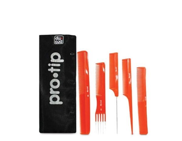 Pro-Tip comb set, red (5)