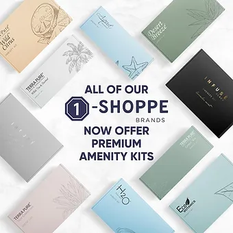 Terra Pure Spa Collection | Amenity & Accessory Kit |1 oz Travel Size Shampoo, C