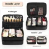 Large Makeup Train Case with Makeup Travel Bag and 4 Clear Makeup Bags for Hairs