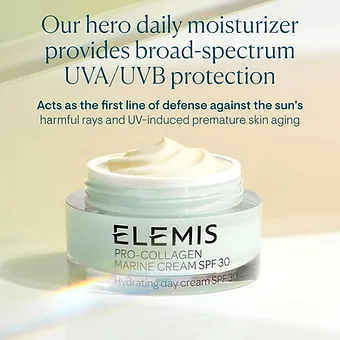 ELEMIS Pro-Collagen Marine Cream SPF 30, Lightweight Anti-Wrinkle Daily Facial M