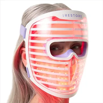 iRestore LED Face Mask Light Therapy | Blue, Infrared & Red Light Therapy for Fa