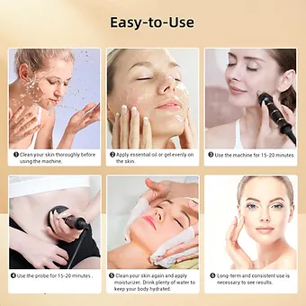 MZONG Radio Frequency Skin Care Device for Skin Wrinkles with Light Based, Radio