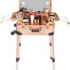 Medium Makeup Train Case with Code Lock, Lighted Mirror, Speaker Travel Cosmetic