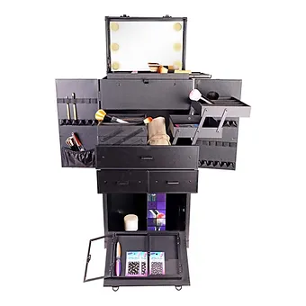 SHANY REBEL Pro Series – Makeup Artists Multifunction lighted Cosmetics Rolling