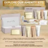 Terra Pure Spa Collection | Amenity & Accessory Kit |1 oz Travel Size Shampoo, C