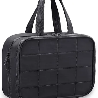 Multifunctional Travel Toiletry Bag, Lightweight Full-open Hanging Makeup Cosmet