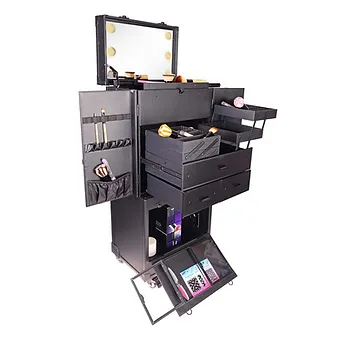 SHANY REBEL Pro Series – Makeup Artists Multifunction lighted Cosmetics Rolling